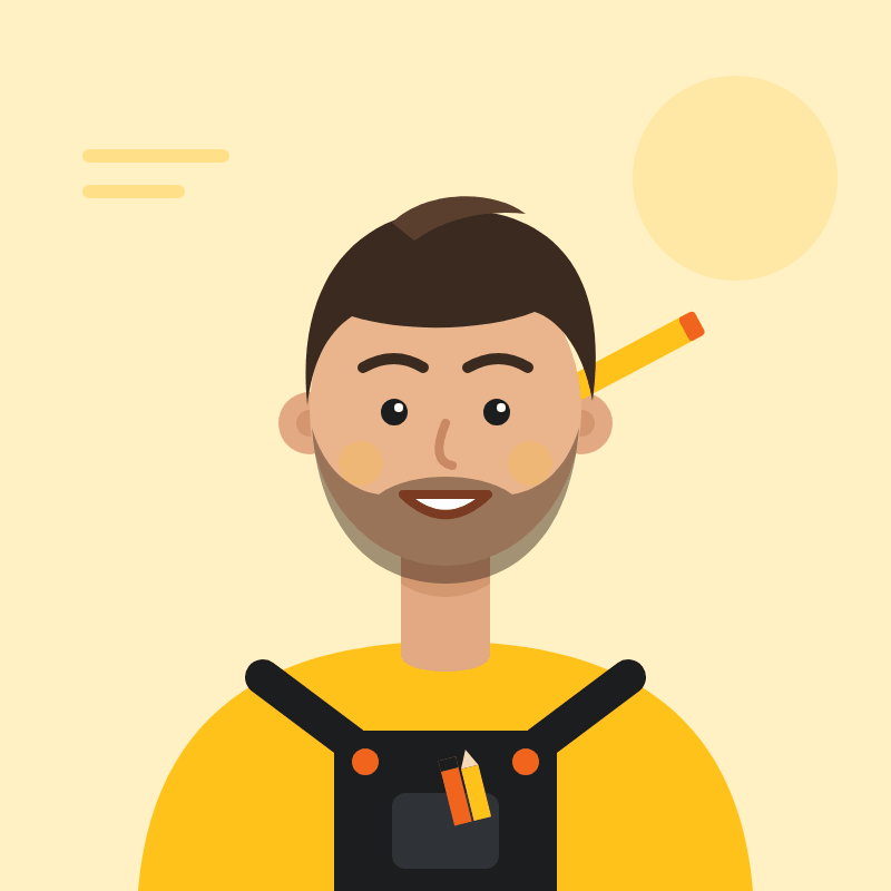 Portrait illustré de Baptiste Leborgne